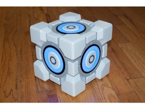 portal 2 weighted storage cube Requisiten 3d print model - Mito3D