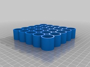 my customized parametric bottle tray 10 mil bottles organization 3d print model - Mito3D