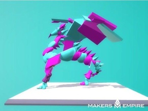mi versión de dragón art 3d print model - Mito3D