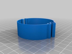 my customized clasp simpler watchband bracelets 3d print model - Mito3D