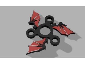 dragon wing spinner Spielzeug & game Zubehör fidget Flügel 3d print model - Mito3D