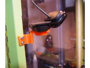 Genius 1 4 amca webcam eclosure mount + köşe dirseği c615 3d yazıcı aksesuarları kamera monte edin 3d print model - Mito3D