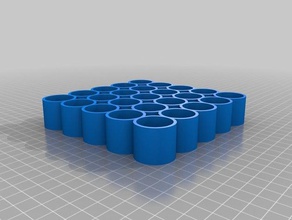 il mio personalizzato parametrico bottiglia vassoio di 15 mil bottiglie organizzazione su misura 3d print model - Mito3D