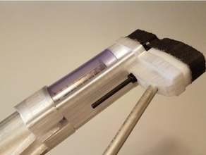 caliburn - inferiore stock di rinforzo giocattoli meccanici blaster nerf 3d print model - Mito3D