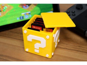 soru blok kartuş durumda anahtarı video oyunları oyun mario nintendo geçin kutu depolama Süper super bros 3d print model - Mito3D