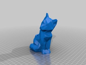 low-poly-fox-Pflanzer Skulpturen fox lowpoly Pflanzkübel Topf 3d print model - Mito3D