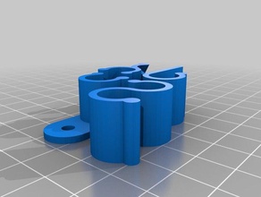 il mio personalizzato 3c clip per cavo 10mm entrambe le estremità di 2mm spessore Stampante 3d parti su misura 3d print model - Mito3D