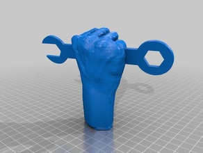 fist wrench buildings & structures 3d print model - Mito3D