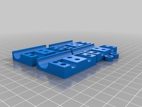 3d printer x-axis smoothrod holders 8uu mproject parts 3d print model - Mito3D