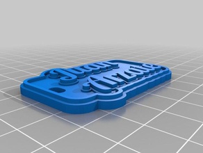 juan arzate tag keychain keychains customized 3d print model - Mito3D