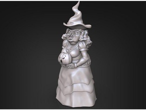 abóbora bruxa esculturas o dia das bruxas holliday feriados jack-o-lantern assustador escultura zbrush 3d print model - Mito3D