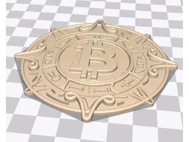 bitcoin 3D print model - Mito3D