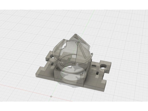 diamond head mount anet a8 Handy a8-upgrade Diamant-hotend 3D print model - Mito3D
