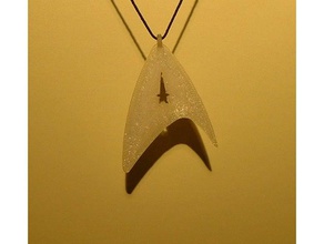 starfleet command pendant fashion 3dprintable charm cool easy fast hanger necklace scifi star trek 3d print model - Mito3D