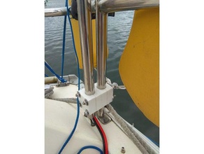 abrazadera de tubos 25mm hobby barco la tubería accesorios velero energía solar solarpanel 3d print model - Mito3D