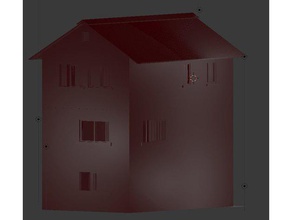 private house three floors buildings & structures 28mm building wargames wargame terrain wargaming 3d print model - Mito3D
