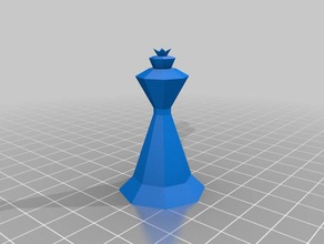 queen chess 3d print model - Mito3D