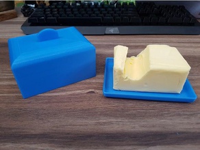 butter dish kitchen & dining 3d print model - Mito3D
