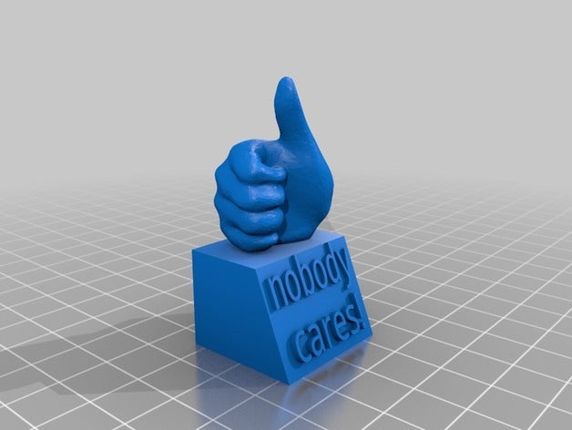 fazer as pessoas se calam 3D print model - Mito3D