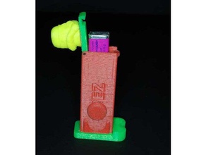 case - flip top magnético esporte & ao ar livre caso magnética pez 3d print model - Mito3D