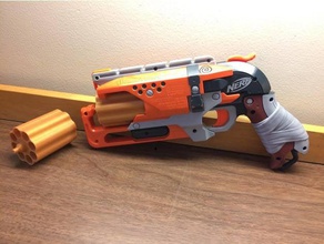 8 cilindro tiro juguetes mecánicos la diversión hammershot nerf 3d print model - Mito3D