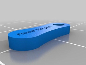 reed-Schlüsselanhänger Haushalt versorgt kundengebundene 3d print model - Mito3D