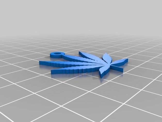 esrar yaprak kolye Anahtarlık takı 3D print model - Mito3D