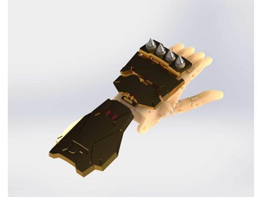 doomfist guantelete habilitar mod partes 3d de la prótesis el puño supervisión imprimibles mano 3d print model - Mito3D