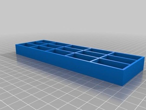 scatola della pillola 40x40x50 - 3x5 i contenitori su misura 3d print model - Mito3D