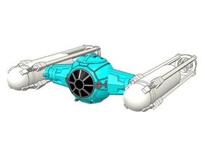 sw - tiy-starfighter toys & games scifi star wars starfighter tabletop x-wing miniatures 3d print model - Mito3D