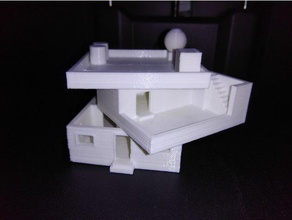 miniature two storey house civil engineering buildings & structures building home structure 3d print model - Mito3D
