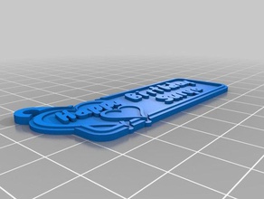 happy birthday surya keychains customized 3d print model - Mito3D