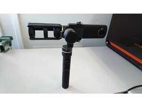 richo theta s + feiyu tech g5 gimbal camera 3d print model - Mito3D