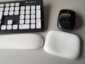 wrist rest keyboard & mouse computer accessories flexible filament tpu 3d print model - Mito3D