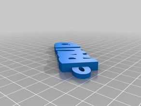 paulo Schlüsselanhänger kundengebundene 3d print model - Mito3D