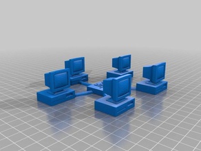 network topology star learning 3d print model - Mito3D