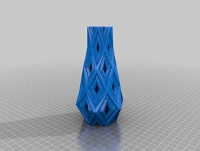 keskin desen vazo dekor geometrik 3d print model - Mito3D