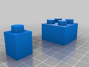 los bloques de lego La impresión en 3d 3d print model - Mito3D