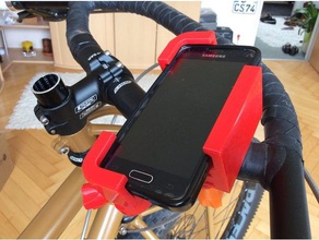 phone mount bicycle bike handlebar smartphone 3d print model - Mito3D