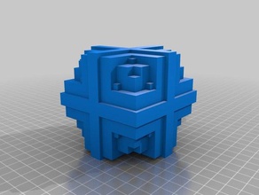 cubo esfera matemáticas art krisp3d de la 3d print model - Mito3D