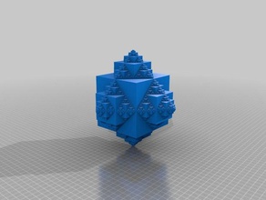fractal cube math art krisp3d 3d print model - Mito3D