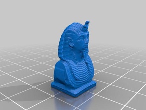 pharaoh statue people 3d print model - Mito3D
