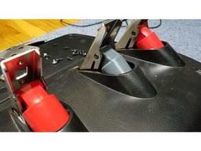 logitech g25 g27 g29 demasiado pedal del pistón de la automoción los pedales volante carreras sim racing rueda 3d print model - Mito3D