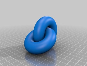 2 intersecano toruses matematica arte incrocio krisp3d toro 3d print model - Mito3D
