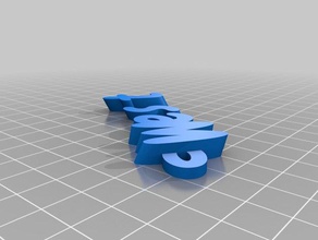 west-Schlüsselanhänger Schlüsselanhänger kundengebundene 3d print model - Mito3D