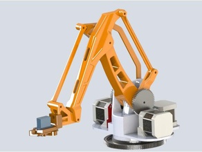 robot arm mk2 plus stepper motor used model robots 3d print model - Mito3D
