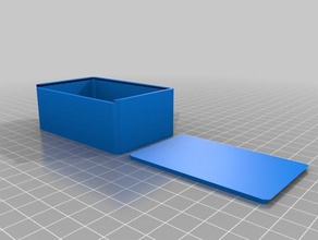 meine angepasste parametrische abgerundeten Schiebetüren-top-box Container kundengebundene 3d print model - Mito3D