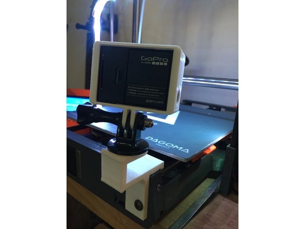 gorpo mount dagoma discoeasy 200 3d printer accessories gopro 3D print model - Mito3D