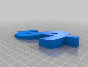 Geld Türstopper Dekor cash dollar Tür stopper Keil 3d print model - Mito3D
