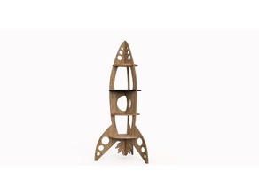 cohete de madera hobby 3d print model - Mito3D